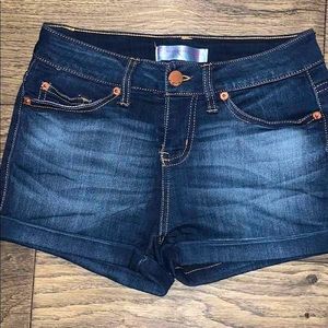 Jean shorts with diy embroidery